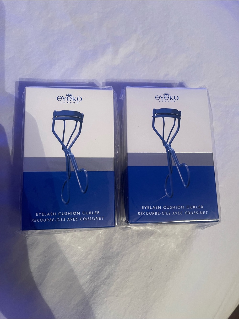 Eyeko Korean Eyelash Cushion Curlers - wide eye effect, Blue (Set of 2)